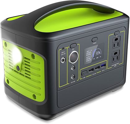 qualité 500W Power Station 110V 2 Outlet AC Pure Sine Wave 568Wh 153600mAh Lithium Battery Backup Type Portable Solar Generator usine